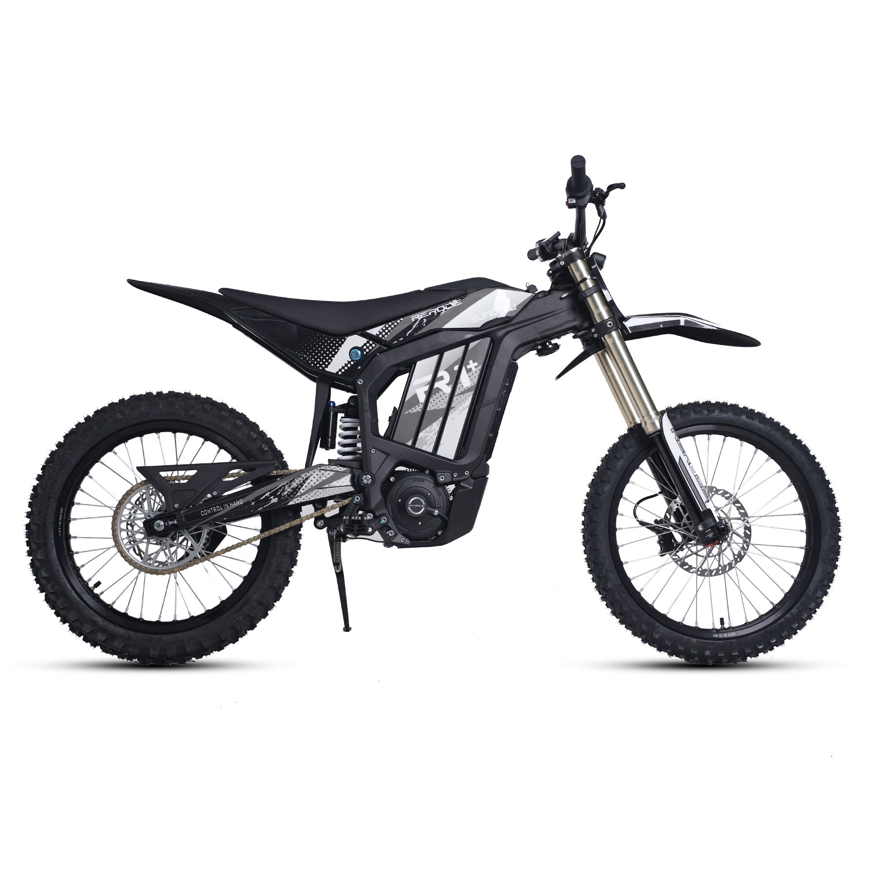 EUNORAU R1+ 5000W Electric Dirt Bike – 72V 40Ah, Mid-Drive, Full Suspension Off-Road