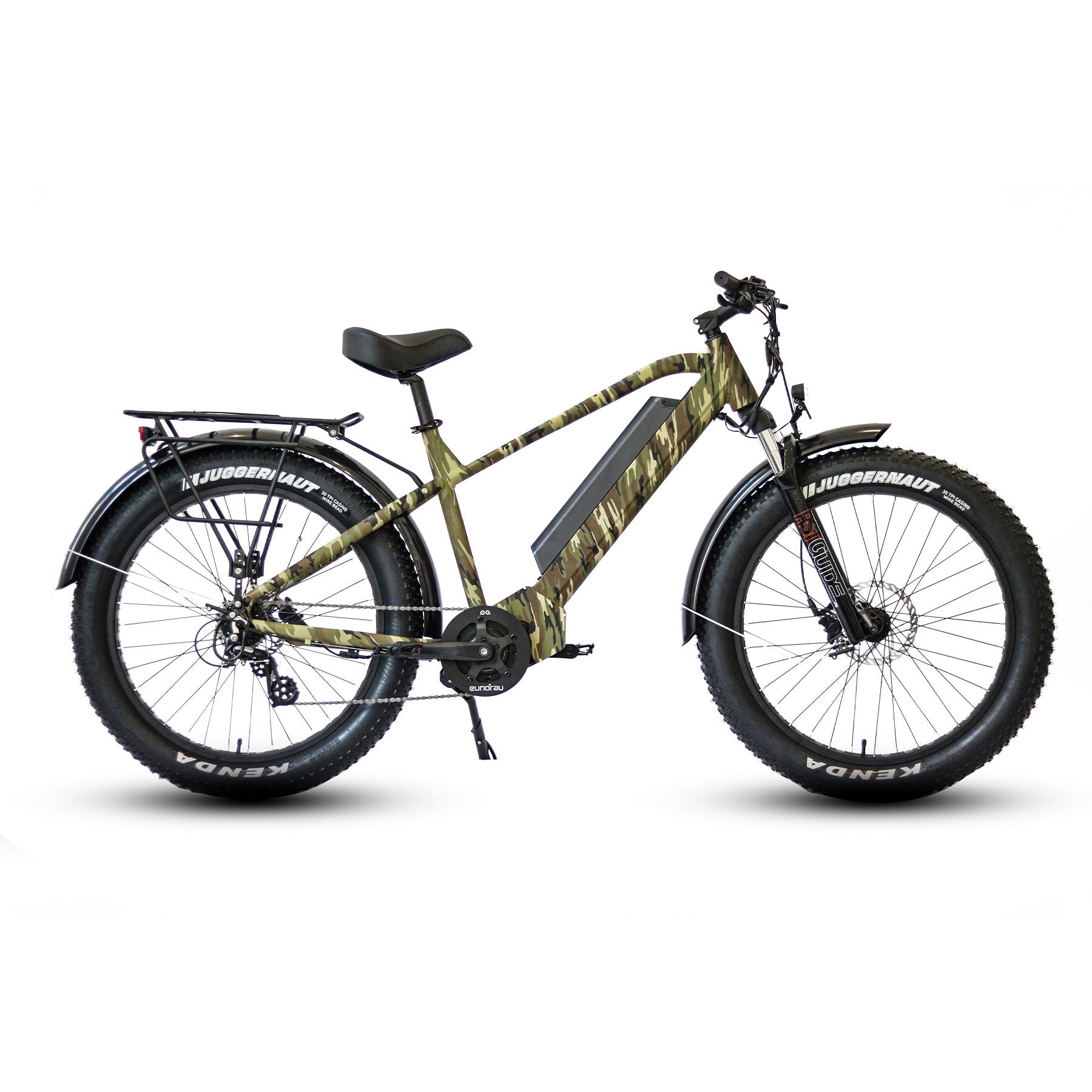 EUNORAU FAT-HD 1.0 Pro (Hunter X7) 1000W Fat Tire Electric Bike – 48V 25Ah, Mid-Drive, 60 Mile Range, Front Suspension