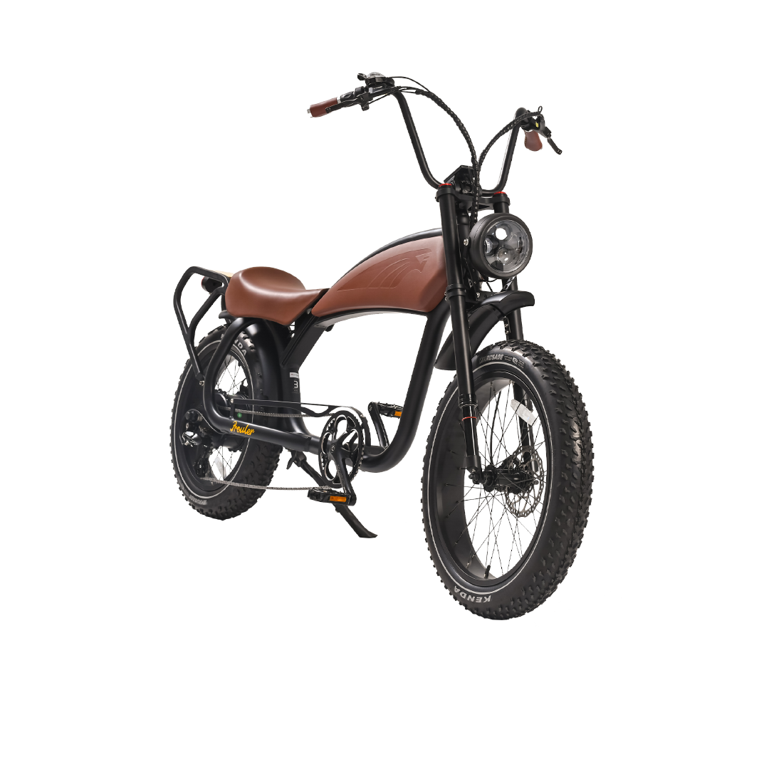 Revi Bikes Prowler 750W Chopper Fat Tire Electric Bike – 52V 20Ah, 24"/20" Fat Tire, 7-Speed, Hydraulic Brakes