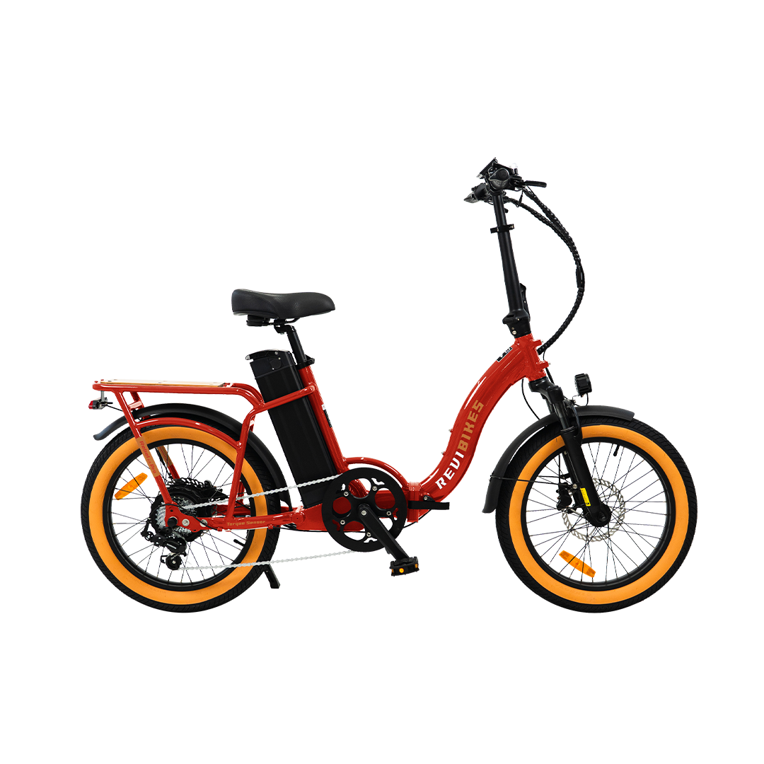 Revi Bikes Rebel.2 Pro 750W Folding Electric Bike – 52V 20Ah, Torque Sensor, Step-Thru, 20" Tire, Hydraulic Brakes