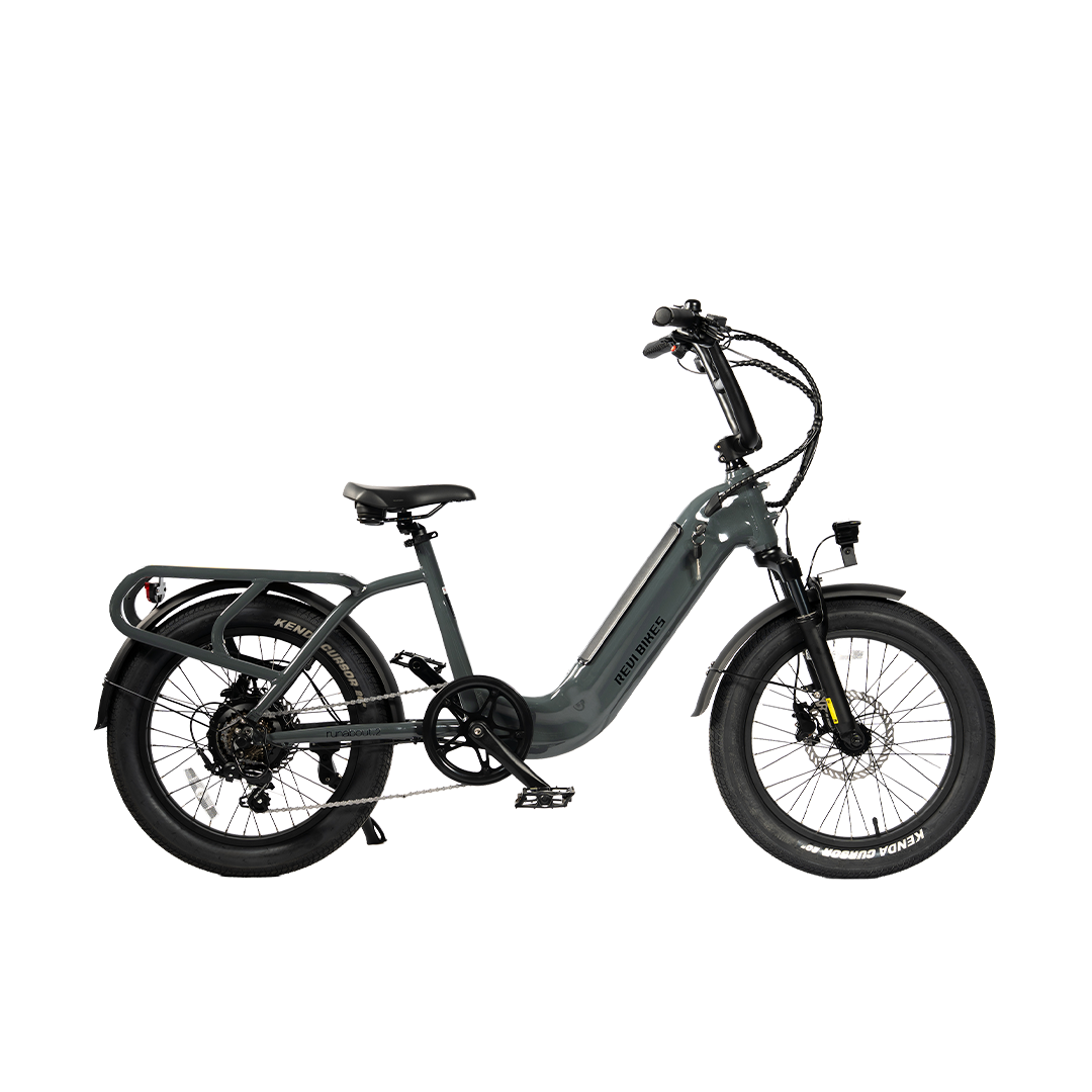 Revi Bikes Runabout.2 750W Step-Thru Electric Utility Bike – 52V 15Ah, Rear Hub, 20" Tire, Hydraulic Brakes