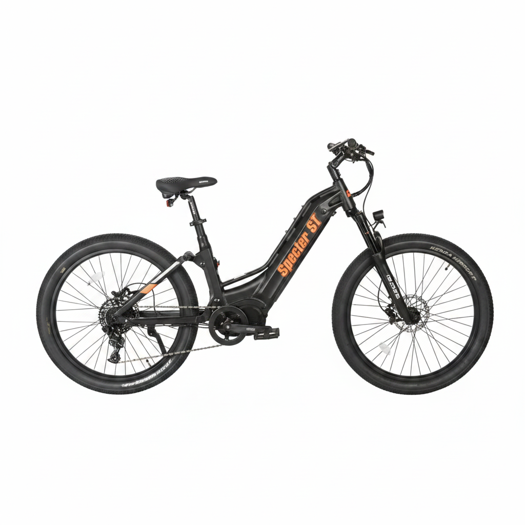 EUNORAU SPECTER-ST 2.0 1000W Step-Thru Electric Mountain Bike – 48V 17.5Ah, Mid-Drive, 27.5" Tire, Full Suspension
